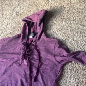 purple hoodie